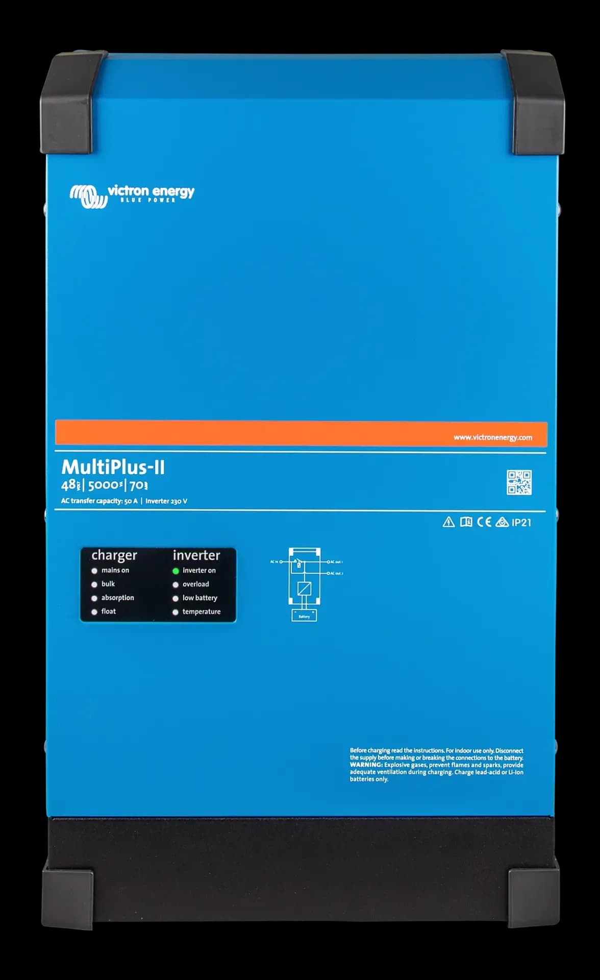 Victron İnvertör/Şarj Cihazı MultiPlus-II 48/5000/70-50 Inverter/Charger (PMP482505012)