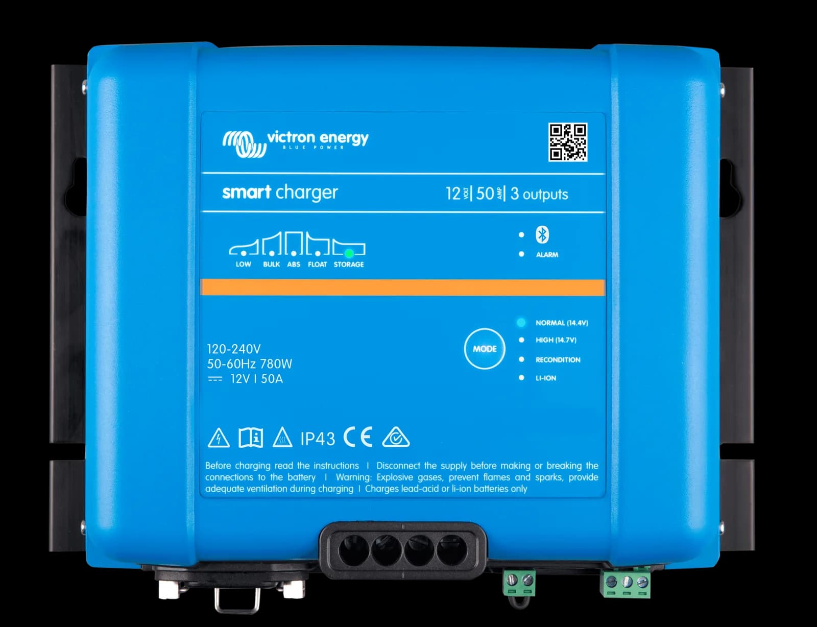 Victron Akü Şarj Cihazı Smart IP43 12V 50A Battery Charger (3 çıkış) (PSC125053095)