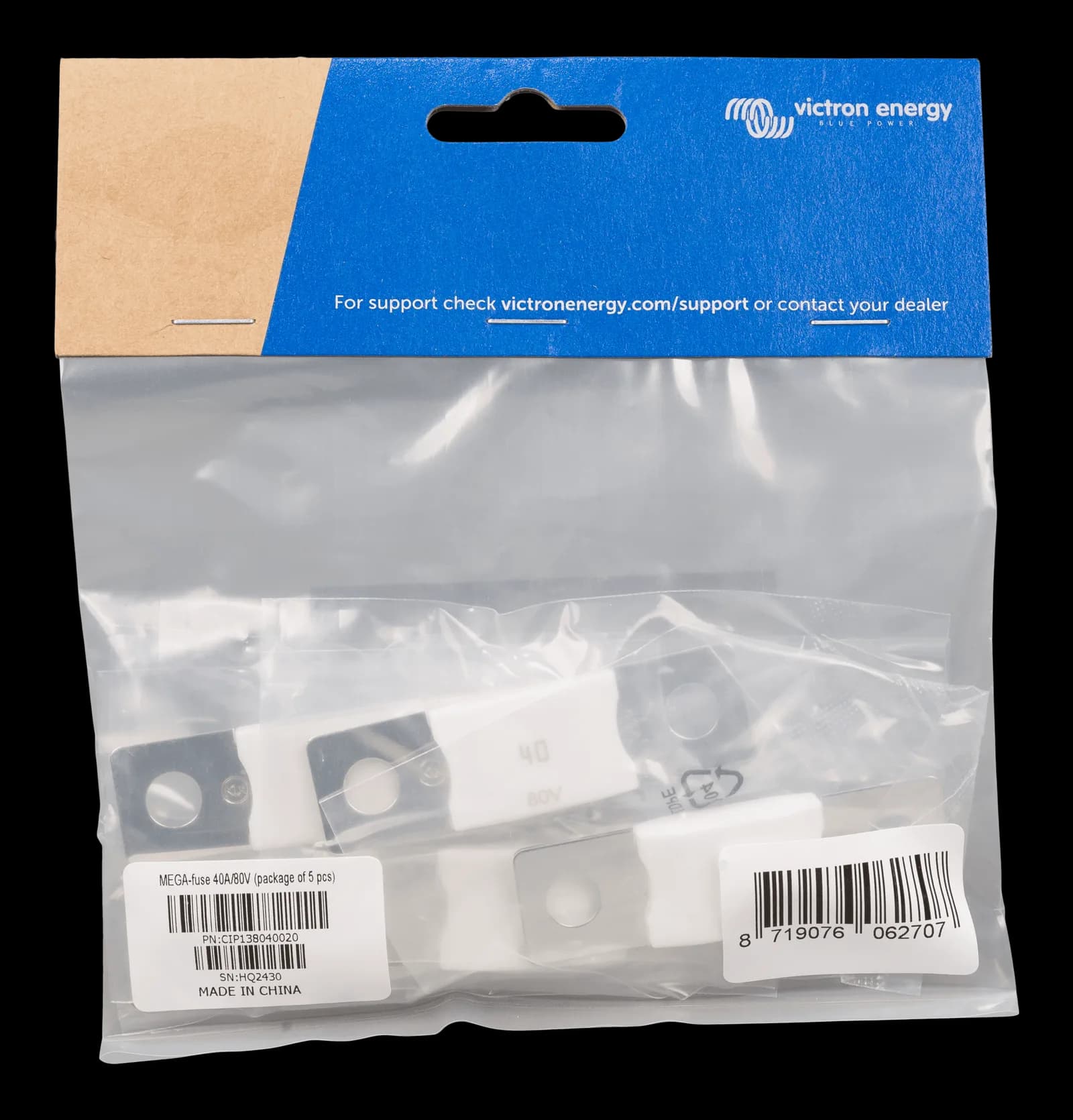 Victron Mega Fuse 150A/32V DC Sigorta Beşli Paket (CIP136150010)