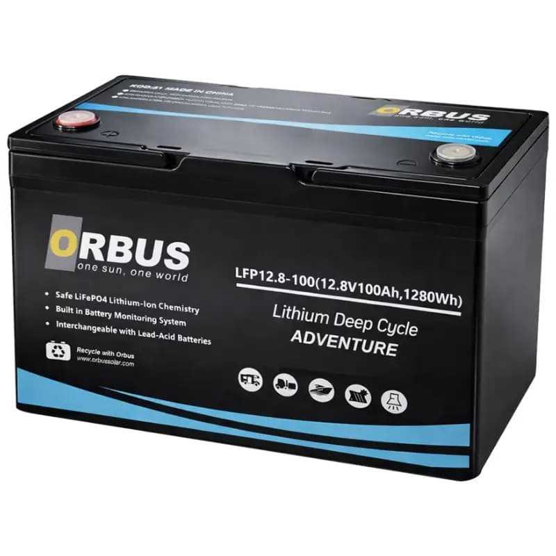 Orbus 12.8 V Volt 100 Amper Lityum Lifepo4 Akü Ws