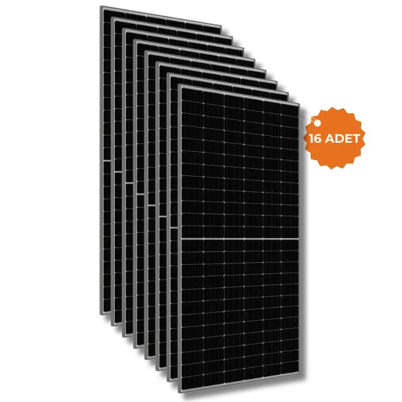 TommaTech 620 W Diamond Bifacial Half Cut Topcon Güneş Paneli - 16 Adet
